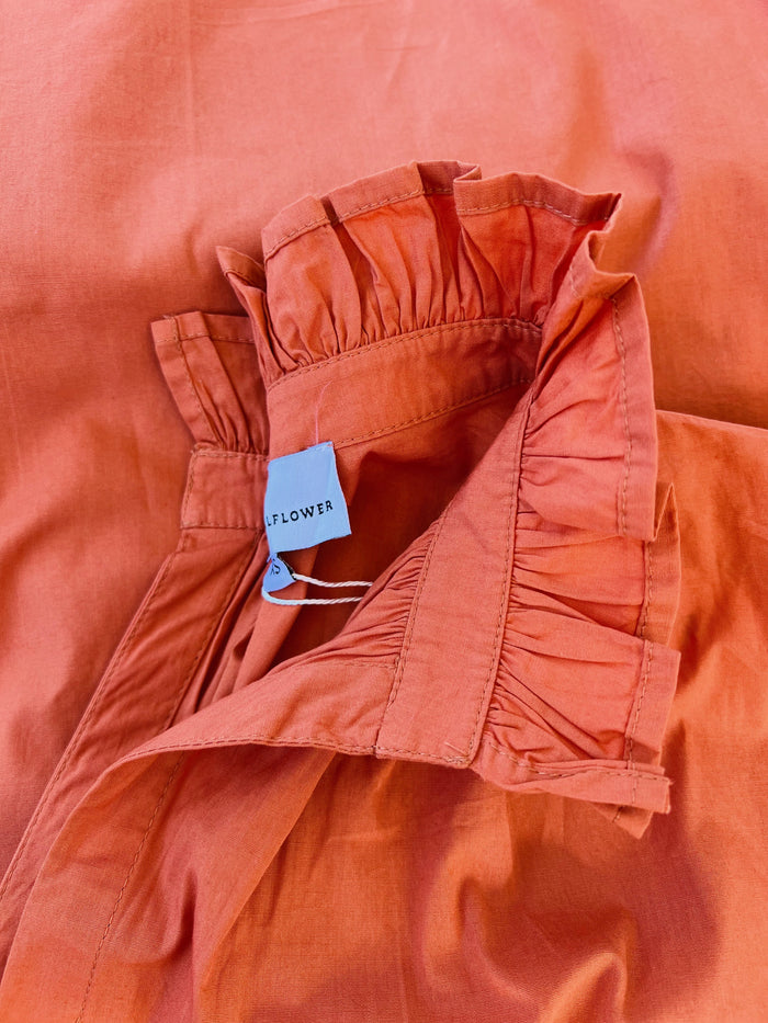 Vicki Short Sleeve Dress Burnt Orange