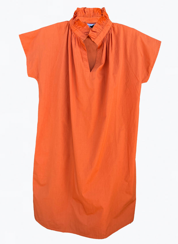 Vicki Short Sleeve Dress Burnt Orange