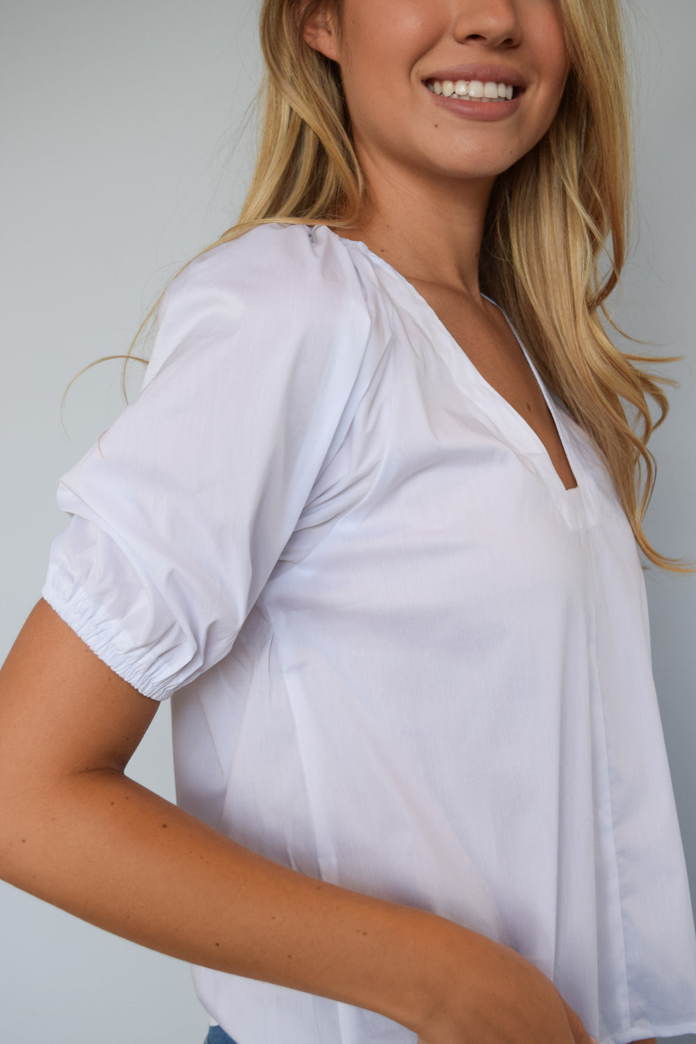 Marakesh Top White Poplin