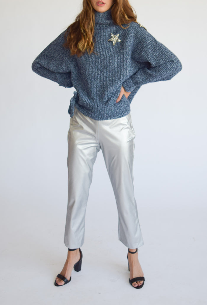 Seeing Stars Sweater Navy Marled