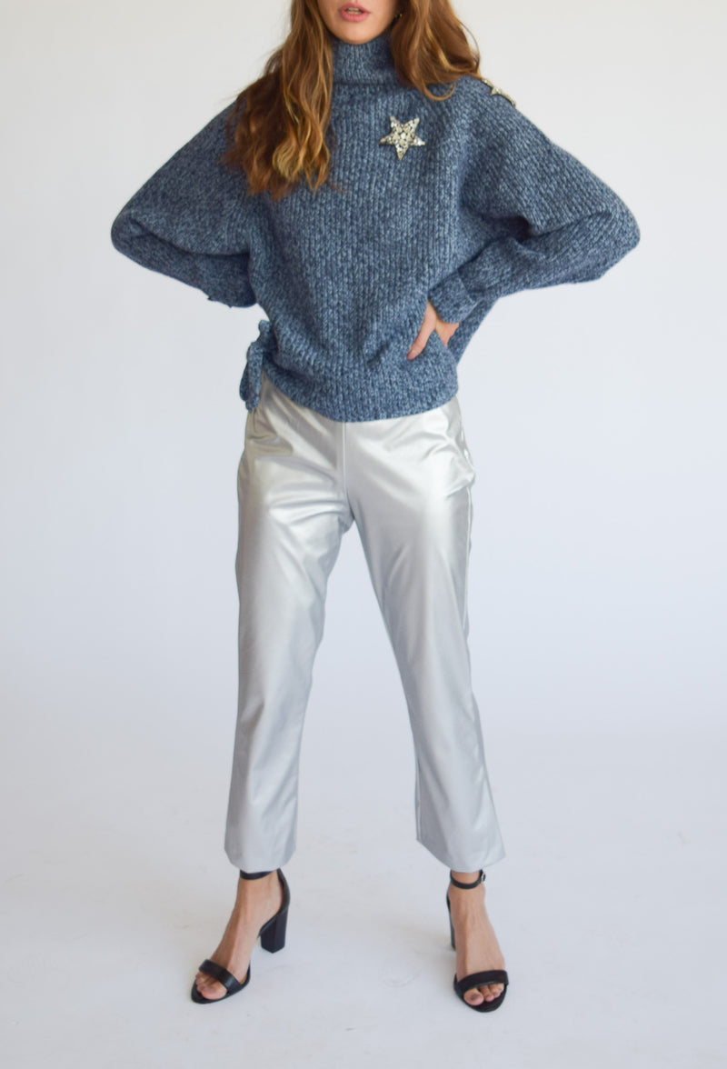 Seeing Stars Sweater Navy Marled