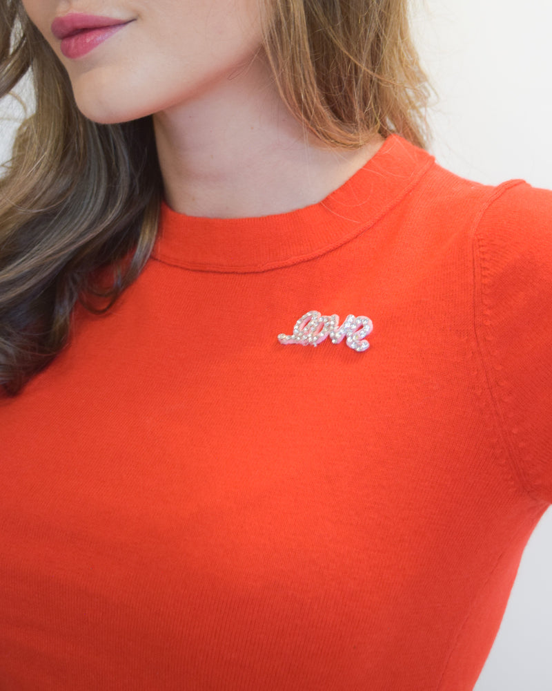 Fruit Punch Short Sleeve Crew Neck Sweater