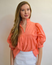 Coral High Neck Top