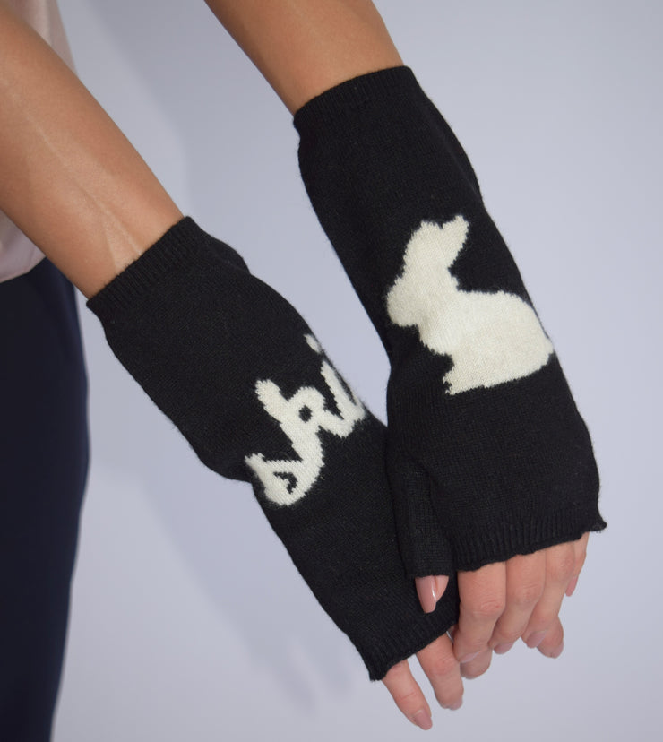 Ski Bunny Gloves Black